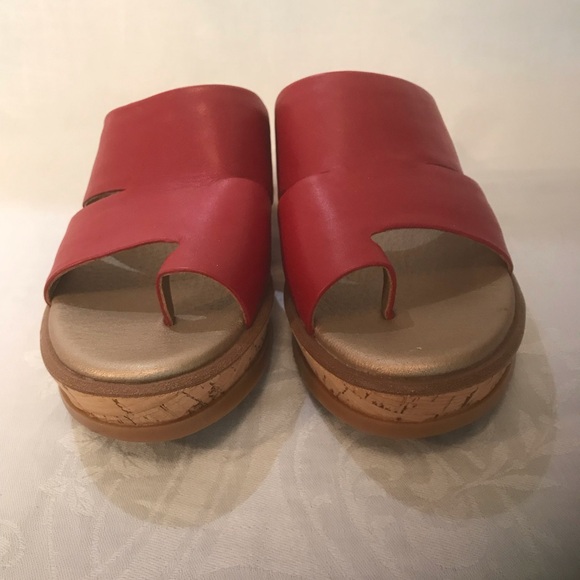 Women's Latigo Karen Leather Platform Sandal Wedge Shoes 7.5 Med - Picture 9 of 12